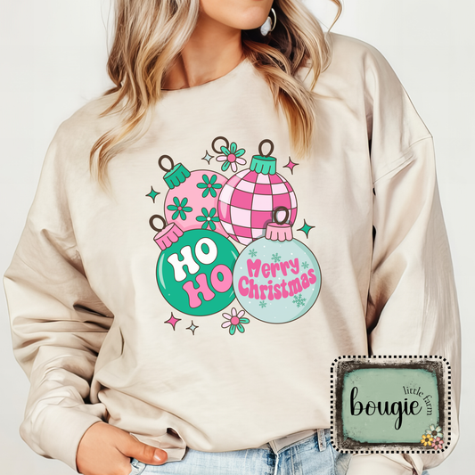 Holiday Time | Ho Ho Merry Christmas Ornaments