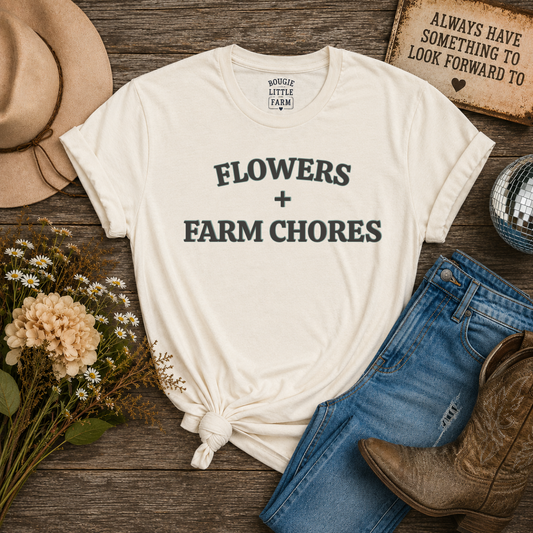 Flowers + Farm Chores Tee