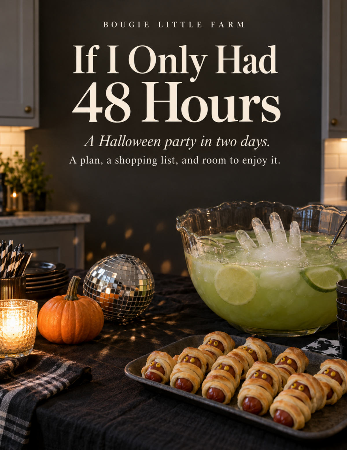 If I Only Had 48 Hours Halloween Party Guide cover